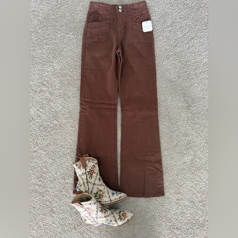 Altar’d State Brown Flared Pants